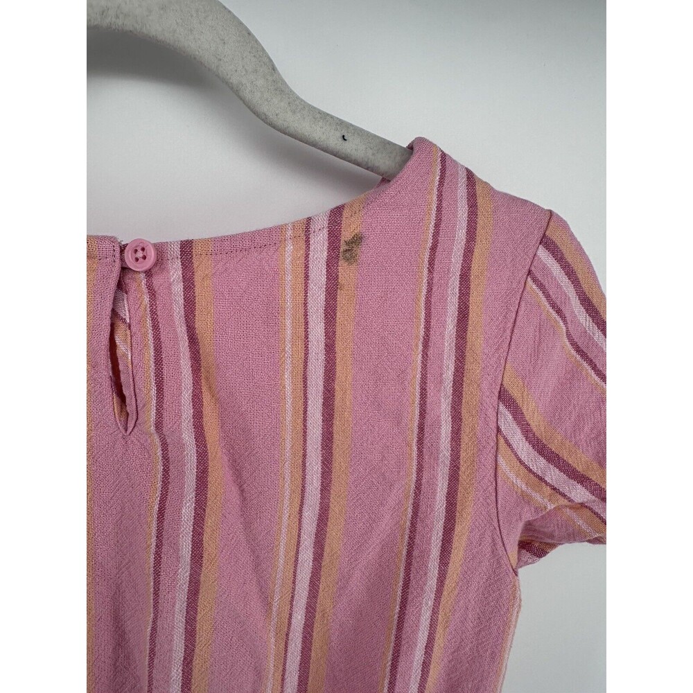 Size XL 12 Gap Kids Multi Color Stripe Linen Rayon Swing Dress - Picture 4 of 5